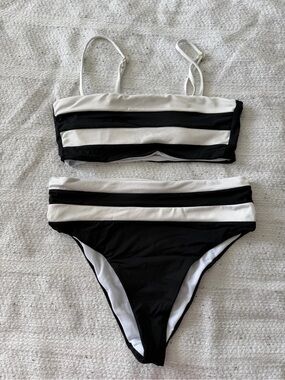 Bar III White & Black Bikini